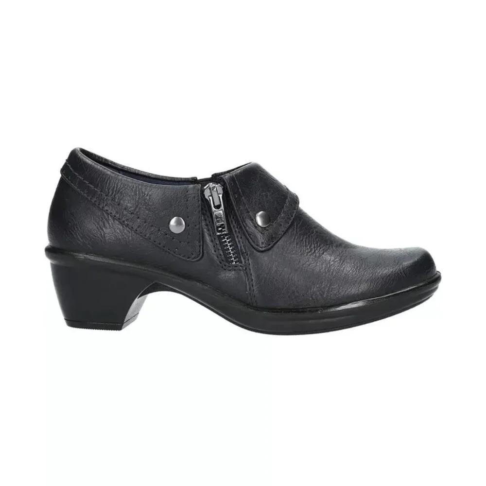 Easy Street Darcy Shooties 7W Navy Block Heel MSRP $89